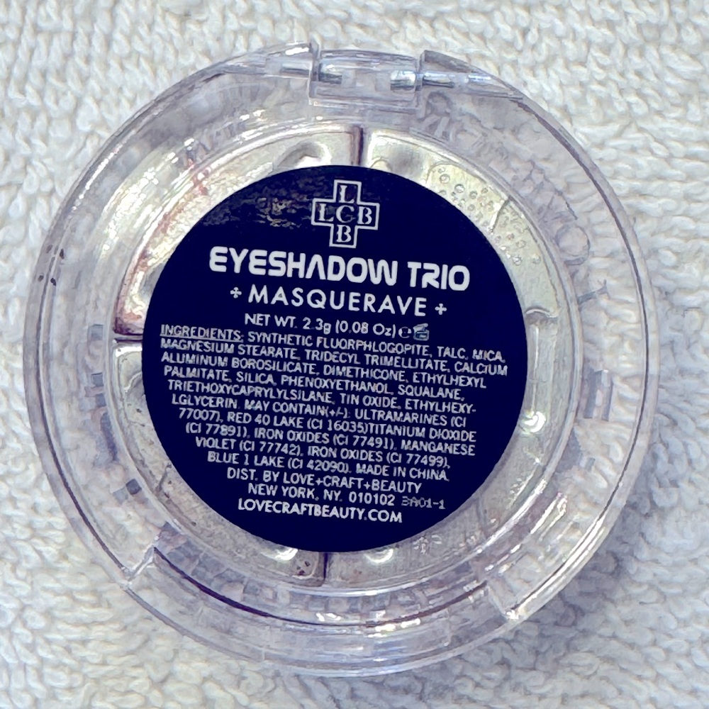 LOVE+CRAFT+BEAUTY Beauty MASQUERAVE EYESHADOW TRIO 2.3g BRAND NEW - Picture 7 of 7